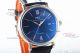 Swiss 9015 movement replica MKS factory IWC Portofino blue dial leather strap (2)_th.jpg